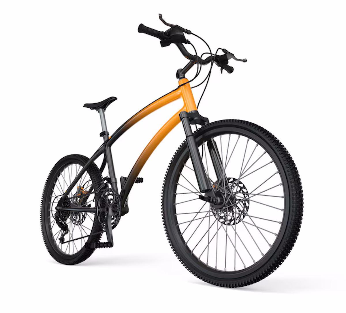 Un vélo électrique jaune premium